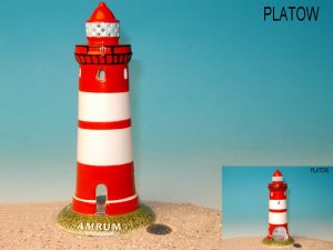 Leuchtturm Amrum Keramik 18cm