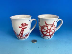 Becher maritim, 2-fach 10cm 350ml