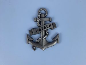 Ostsee Anker Metallmagnet 7x5cm