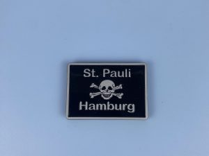 St.Pauli Hamburg Totenkopf Metallmagnet
