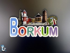 Borkum Magnet Skyline MDF