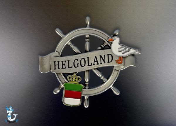 Metallmagnet Helgoland Steuerrad