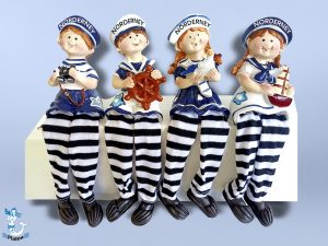 Marinekinder Baumelbeine 4f. 15cm NORDERNEY