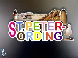 St. Peter-Ording Magnet Skyline MDF