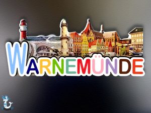Warnemünde Magnet Skyline MDF